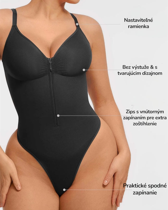 Novelia™ Bezšvové Tvarujúce Body so Zipsom